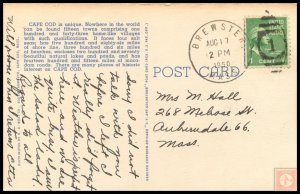 Tourists' Auto Map of Cape Cod, MA