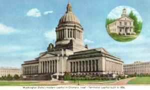 Vintage Postcard 1910's Washington State Modern Capitol Olympia Washington WA