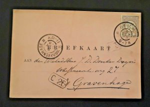 1898 Grou NetherlandsTo s Gravenhage The Hague Netherlands Vintage Postcard