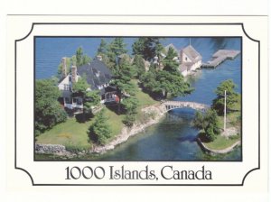 Zavikon Island, Thousand Islands, Ontario, Chrome Aerial View Postcard #2