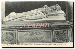 Old Postcard Dreux Chapelle Saint Louis Tomb of Madame Adelaide sister of Kin...