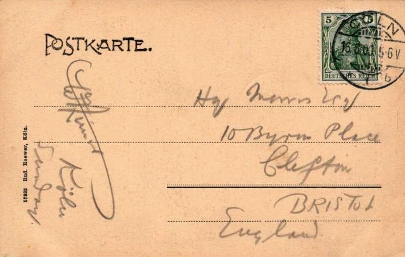 Germany Postcard - Blick Auf Koln, Mir Schiffbrucke   RS22635