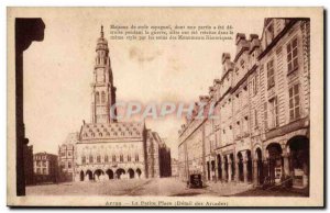 Arras Old Postcard The small square (retail arcades)