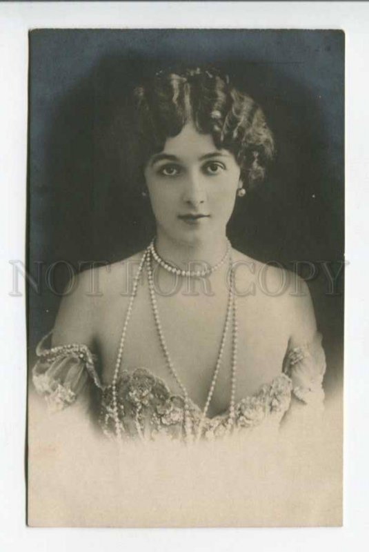 423730 Belle Lina CAVALIERI Italian OPERA SINGER vintage PHOTO