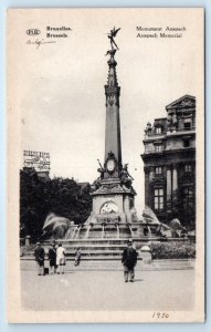 Monument Anspach BRUSSELS Belgium Postcard