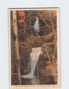 Postcard Upper And Lower Falls Buck Hill Falls Pennsylvania USA