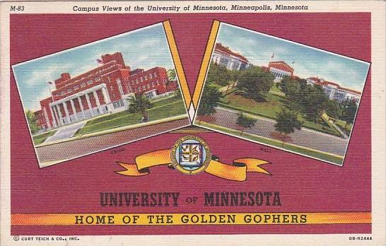 Minnesota Minneapolis Campus Views Of The University Of Minnesota Home Of The...