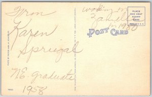 Zanesville Ohio 1950s Postcard Grace Methodist Church