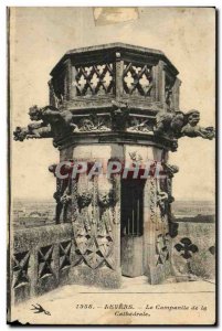 Old Postcard Nevers Campanile La Cathedrale