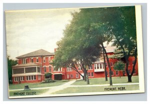 Vintage 1910's Postcard Fremont College Fremont Nebraska