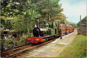 Talyllyn Railway Towyn Merionethshire Wales UK Train Rail Vintage Postcard D56