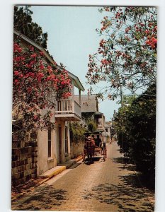 Postcard Historical and Romantic Aviles Street, St. Augustine, Florida