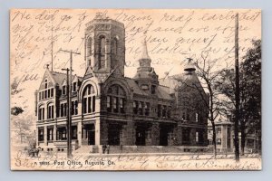 POST OFFICE AUGUSTA GEORGIA POSTCARD 1908 WNC
