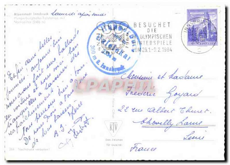 Postcard Modern Alpenstadt Innsbruck