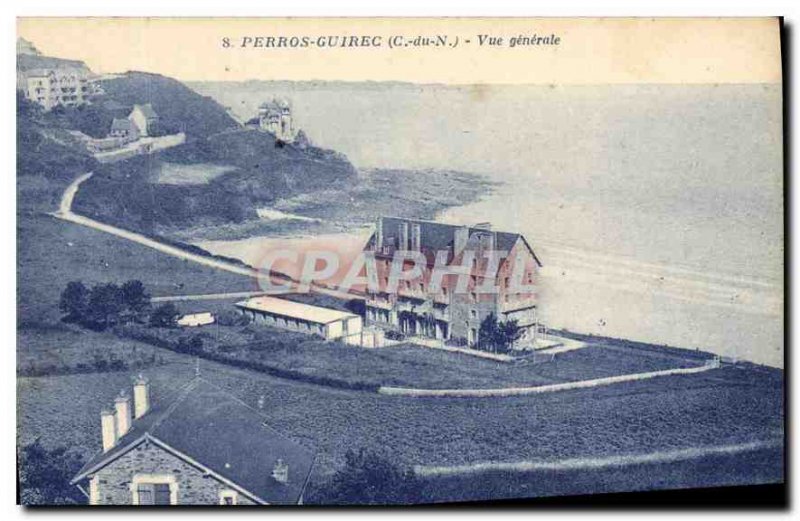 Old Postcard Perros Guirec C N Vue Generale