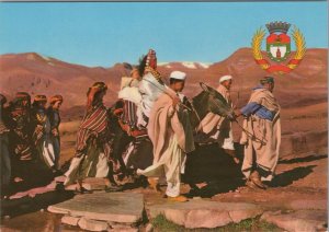 Morocco Postcard - Wedding in The Upper Atlas & The Marrakech Emblem RR18354