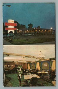 FORT LEE NJ RED OAK SHOPPING CENTER VINTAGE POSTCARD