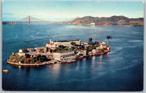 Vtg San Francisco California CA Alcatraz Island Prison The Rock Postcard