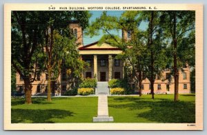 Vintage South Carolina Postcard - Wofford College  Spartanburg