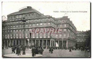 Old Postcard Paris Theater of Comedle Francaise