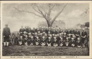 Newport RI Blue Jacket Guard Naval Training Station c1915 Postcard
