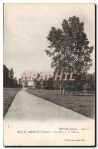 Postcard Old Saint Fargeau Yonne The Park and Chateau