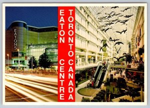 Toronto Eaton Centre, Toronto, Ontario, Chrome Split View Postcard #1