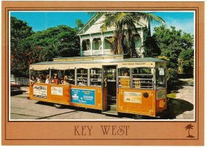 Old Town Trolley, Key West, Florida, Chrome Postcard