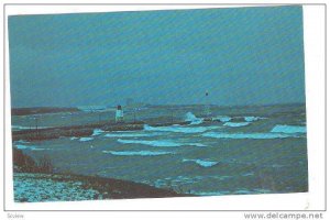 An early winter storm over Lake Michigan, Charlevoix, Michigan,   40-60s