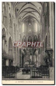 Old Postcard Bayeux Cathedral Choir of