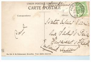 4759  LL.AA.RR. Les Princes Leopold et Charles de Belgique RPPC postmark Alos...