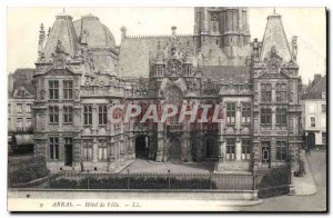Postcard Old City Hall Arras