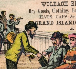 1882 John Straub Coney Island Wolbach Bros. Dry Goods Beach Lot Of 3 F7