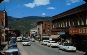 Kellogg Idaho Classic Cars Truck Street Scene Vintage Postcard