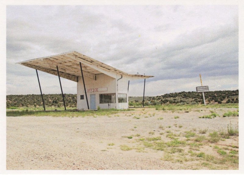 La Sal Junction Utah West Coyote Creek Old Garage Photo Postcard