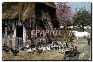 Old Postcard Front Normandy Farm