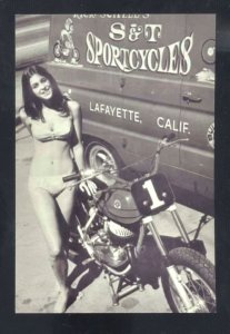 Foto Real Lafayette California Motocicleta Traje De Baño Niña postal copia 
