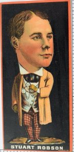 1870's-80's Actor Stuart Robson Victorian Trade Card P64