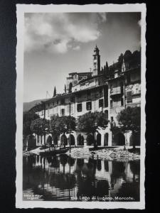 Switzerland: LAGO DI LUGANO. MORCOTE No.844 - Old Real Photograph Postcard