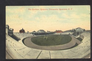 SYRACUSE ORANGEMEN UNIVERSITY FOOTBALL STADIUM VINTAGE POSTCARD NY 1910