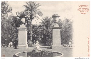 PALERMO, Sicilia, Italy, 1900-1910's; Orto Botanico, Vasca Del Paride E Viale...