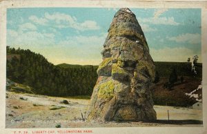 Liberty Cap, Yellowstone Park Idaho Montana Wyoming Postcard