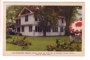 Governor Simcoe Hotel, Simcoe, Ontario, Frank A Leask, Sun Umbrella