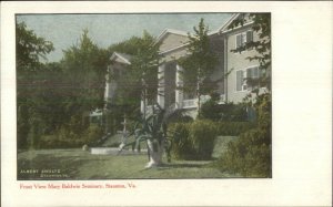 Staunton VA Front of Baldwin Seminary c1905 Postcard