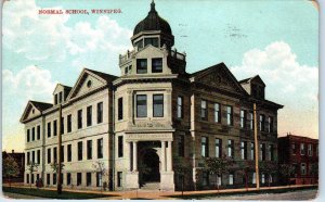 WINNIPEG, MAN, Canada     View of  NORMAL  SCHOOL    1907   Postcard