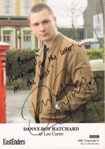 Danny Boy Hatchard Eastenders Hand Signed Cast Card Photo