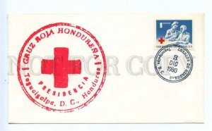 419016 HONDURAS 1980 year Red Cross First Day COVER