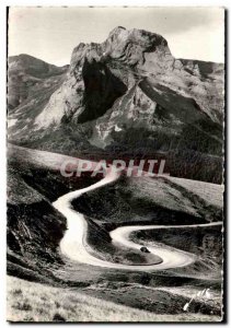 Old Postcard Route Du Col D & # 39Aubisque The peak of Ger and the Iron Horse...