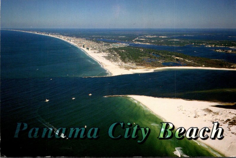 Florida Panama City Beach Aerial View Looking West 1999