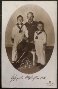 Mint England Real Picture Postcard RPPc 1916 General Henry Rawlinson & Kids